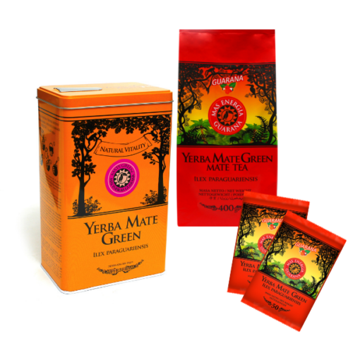 Yerba mate tee guaraana koos purgiga