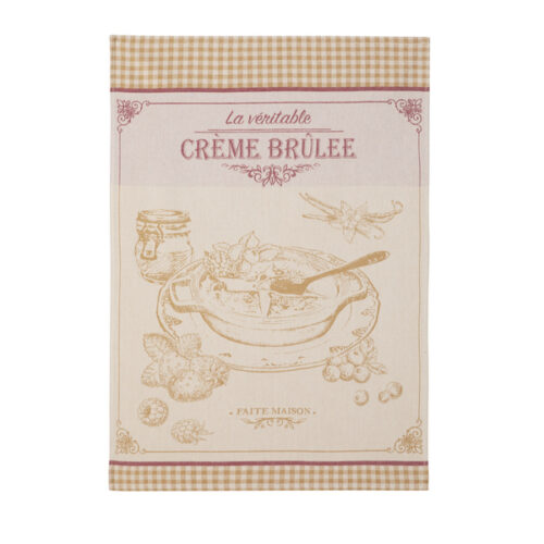 Coucke Köögirätik-Crème Brûlée-100% puuvill, 50x75cm