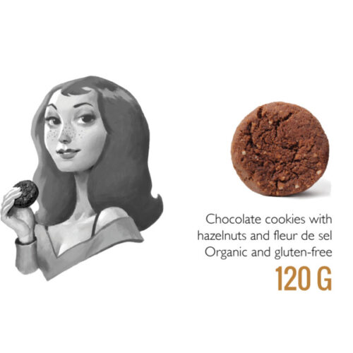 Generous mahedad Belgia - Charlotte Chocolat- šokolaadi, sarapuupähklite ja soolahelvestega küpsised- 120g, GV