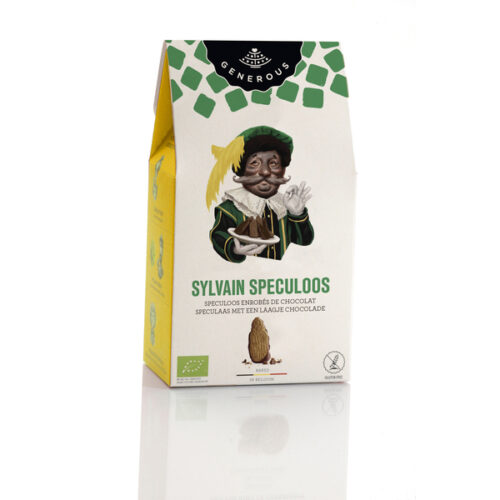 Generous mahedad Belgia küpsised- Sylvain Speculoos šokolaadiga (jõuluküpsis/piparkook)- 140g