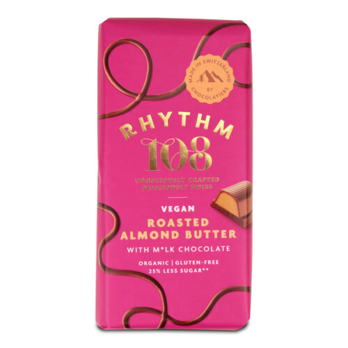 Rhythm108- Mahe sveitsi R6stitud Mandliv6i shokolaad - 100g